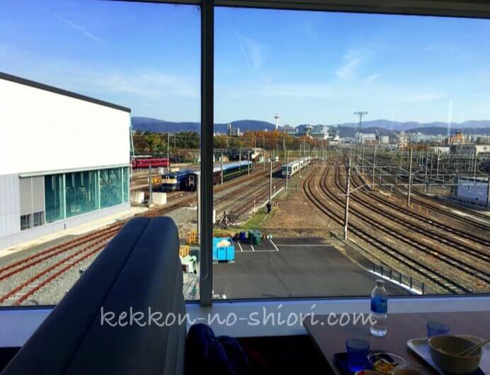 京都鉄道博物館 レストランから見える景色