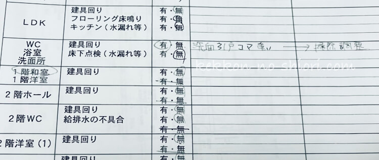 マイホーム 10年点検 チェックリスト